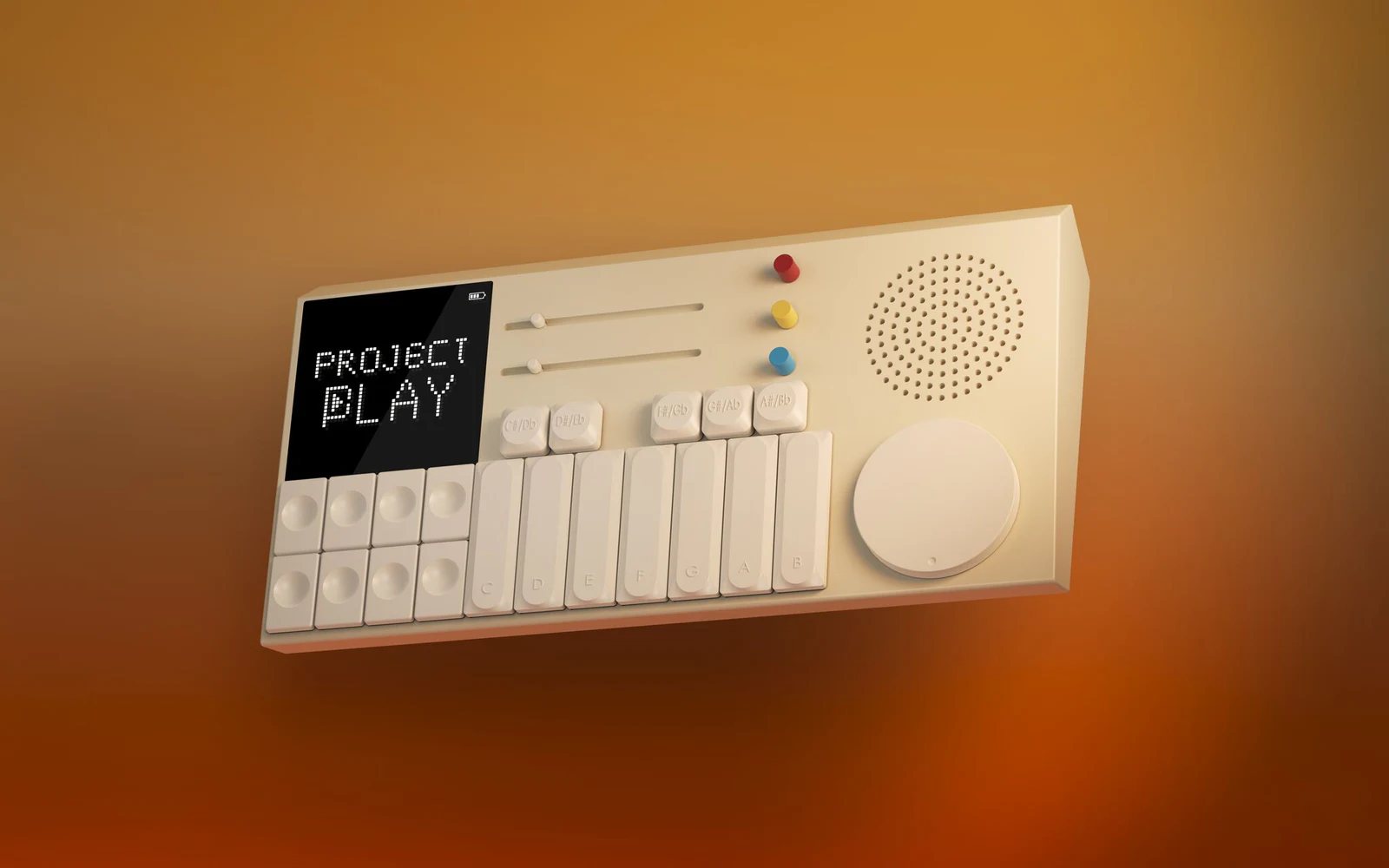 Engineering design of Project Play, a compact music workstation with keys, sliders and a speaker